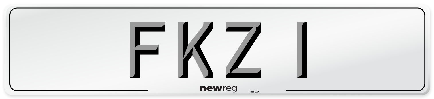 FKZ 1 Number Plate from New Reg